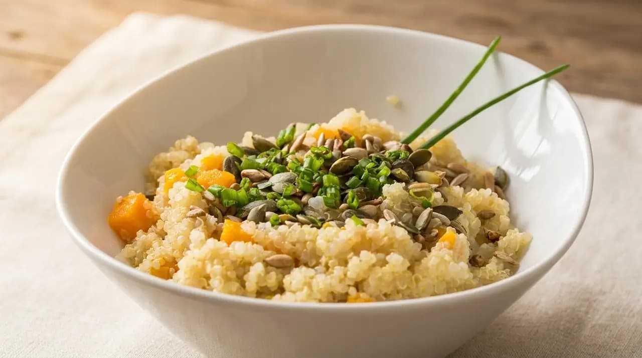 Recette 40: Crème Salée de Quinoa à la Courge