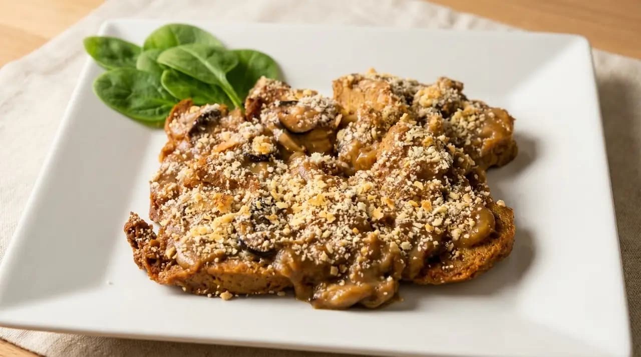 Receita 67: Seitan com Molho de Cogumelos