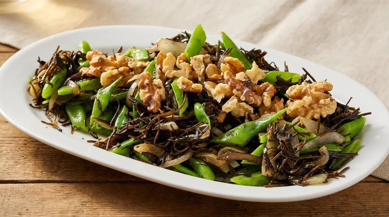 Recette 92: Sauté de légumes verts à l'algue arame