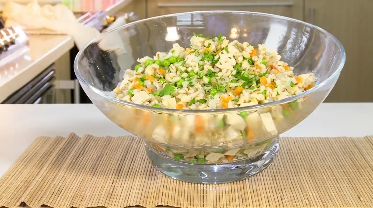 Recette 29: Potage d'Orge au Tofu et Légumes