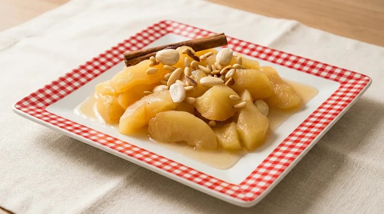 Receta 107: Compota de Manzana con Canela y Almendras
